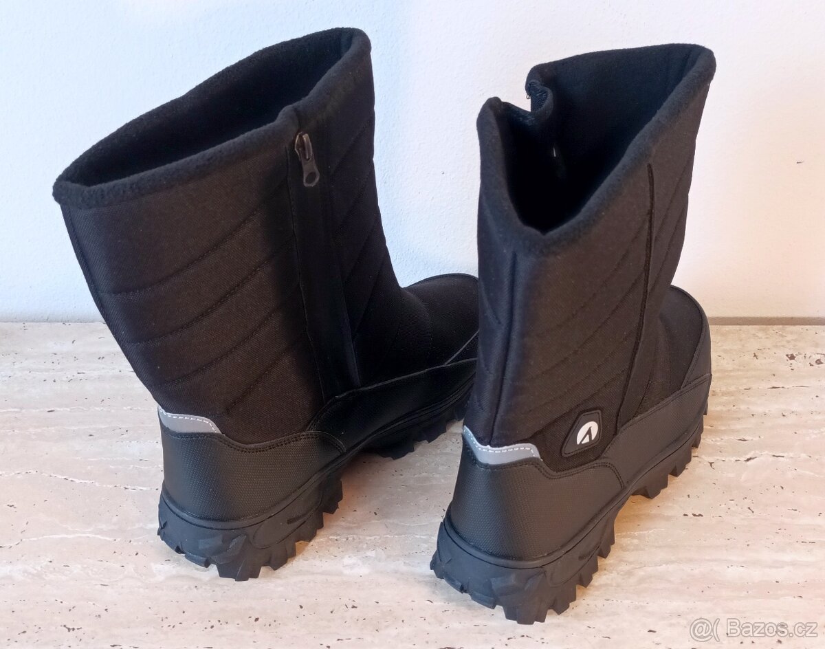 Nové pánské vysoké zimní boty, robustní podrážka, vel. 46 - 3