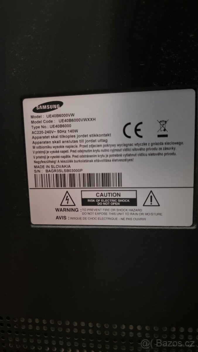 LED TV Samsung UE40B6000VW plus Set top box - 3