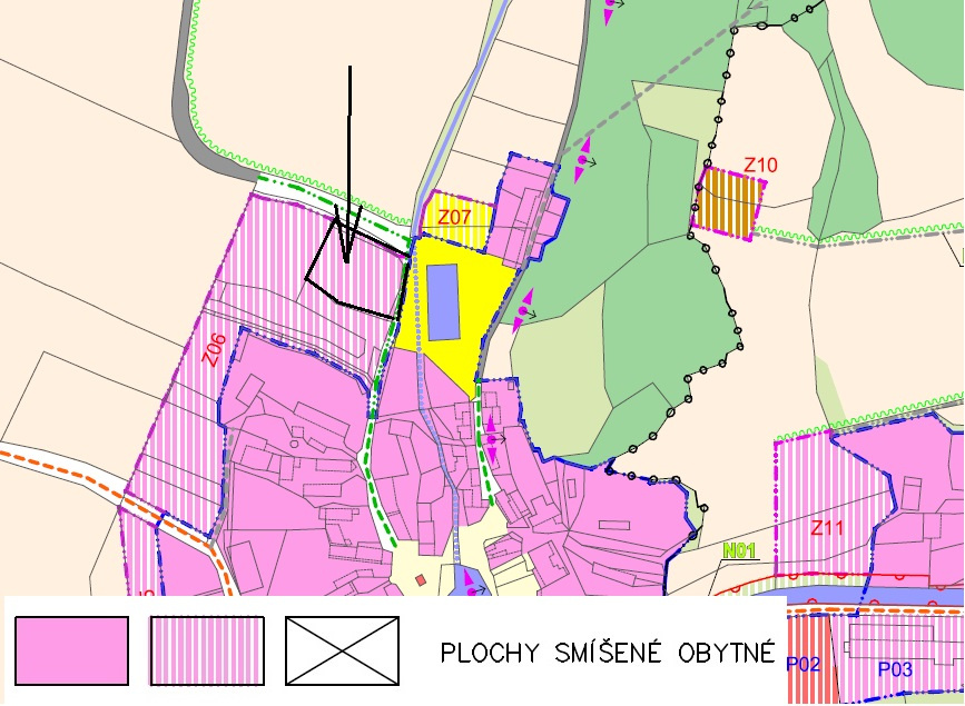 Stavební pozemek pro RD 1405 m2 u Nepomuka - 3
