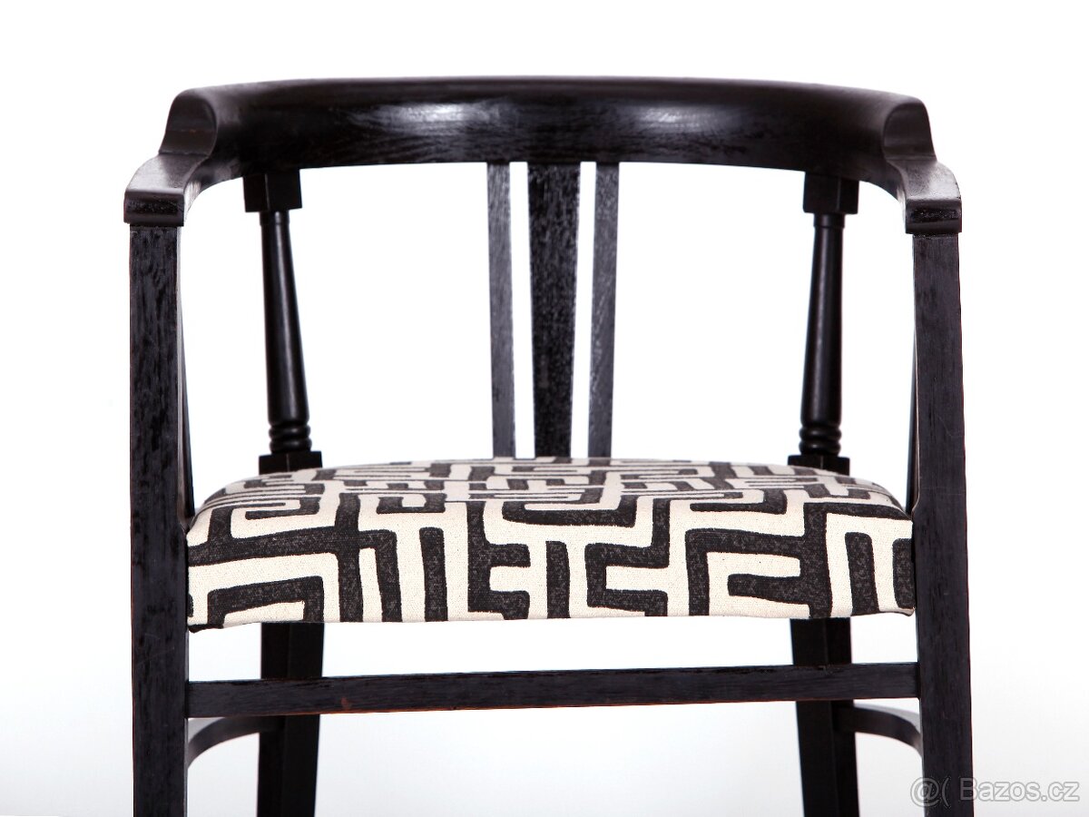 Přečalouněné starožitné křesílko, židle. - 3