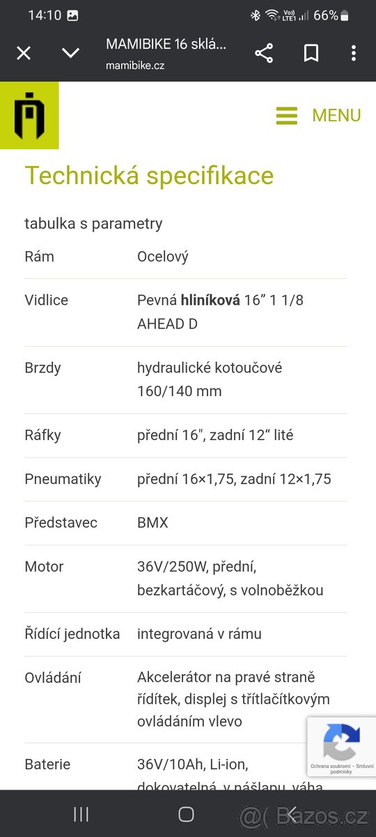 Elektrická kolobezka MAMIBIKE - 3