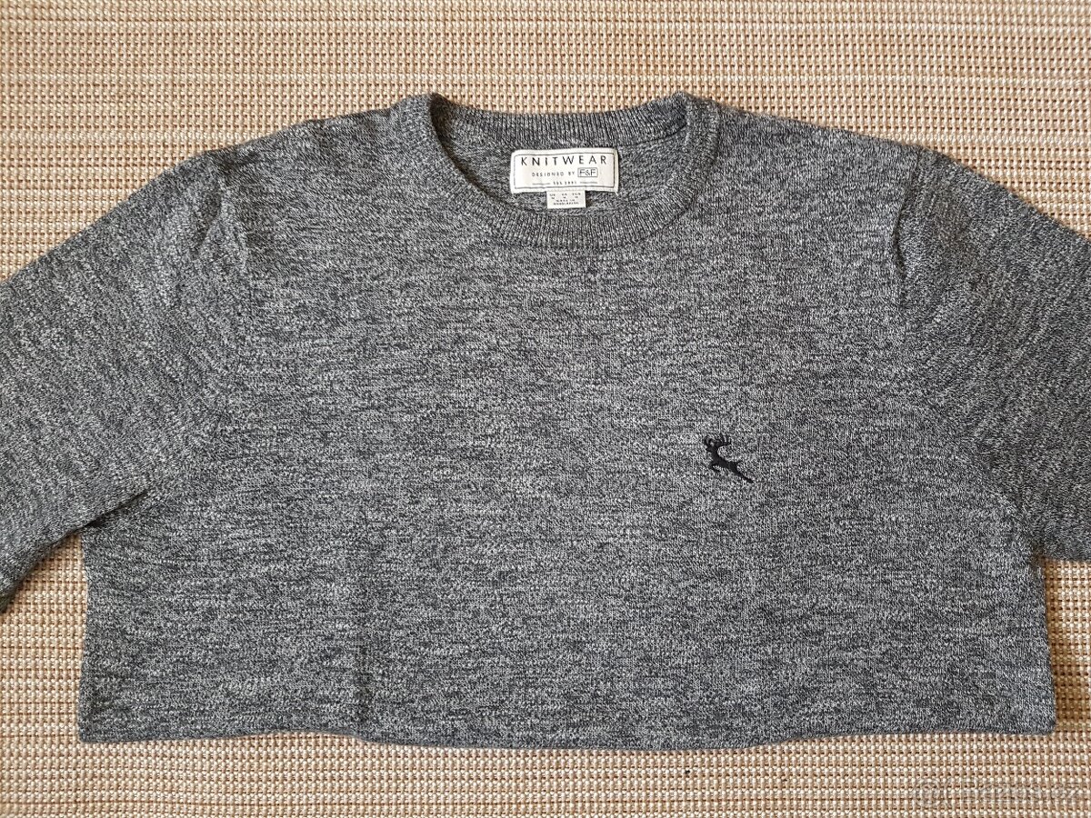 Svetr pánský šedý velikost M - 3