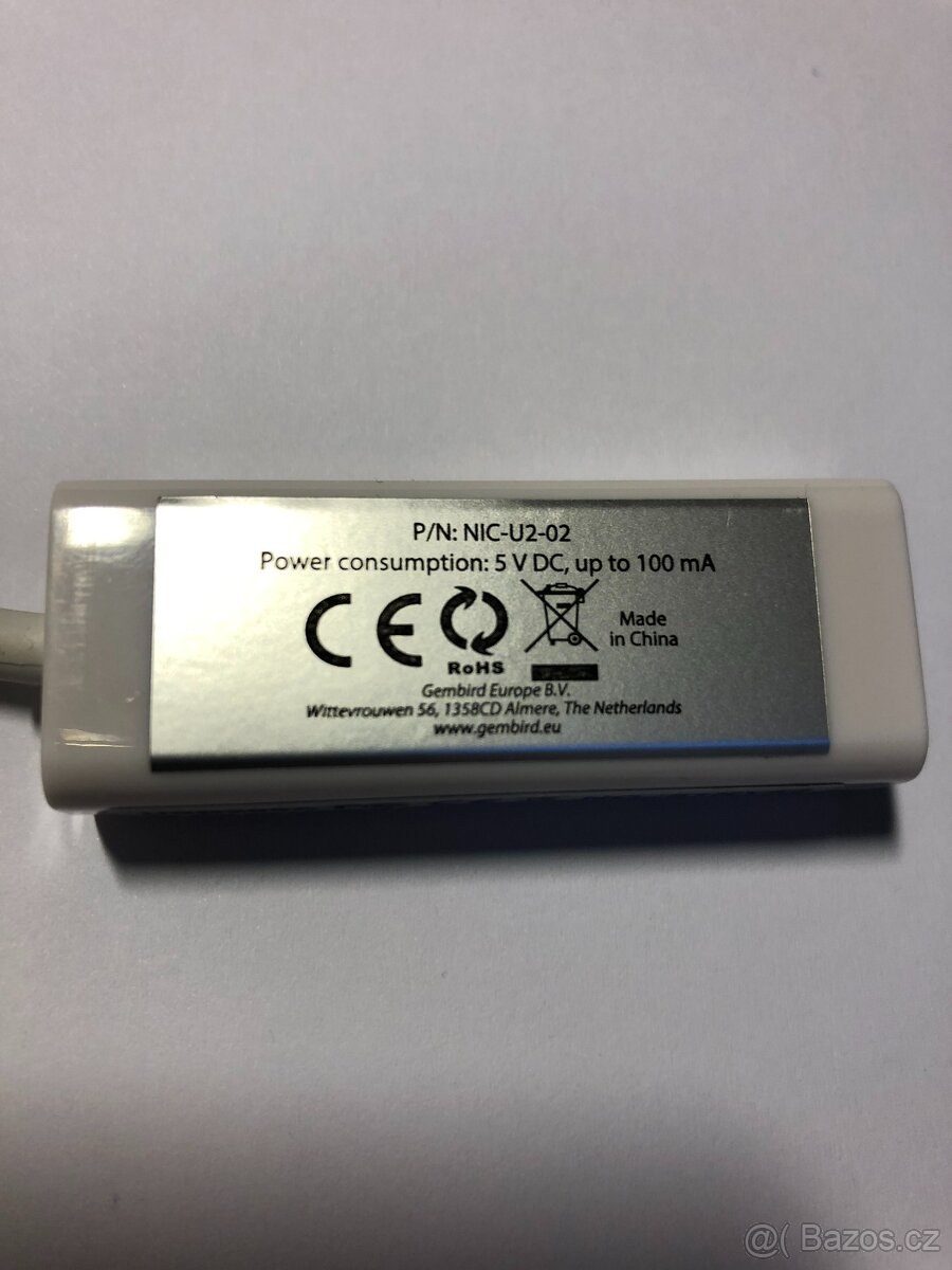 USB síťový adaptér Gembird NIC‑U2‑02 - 3