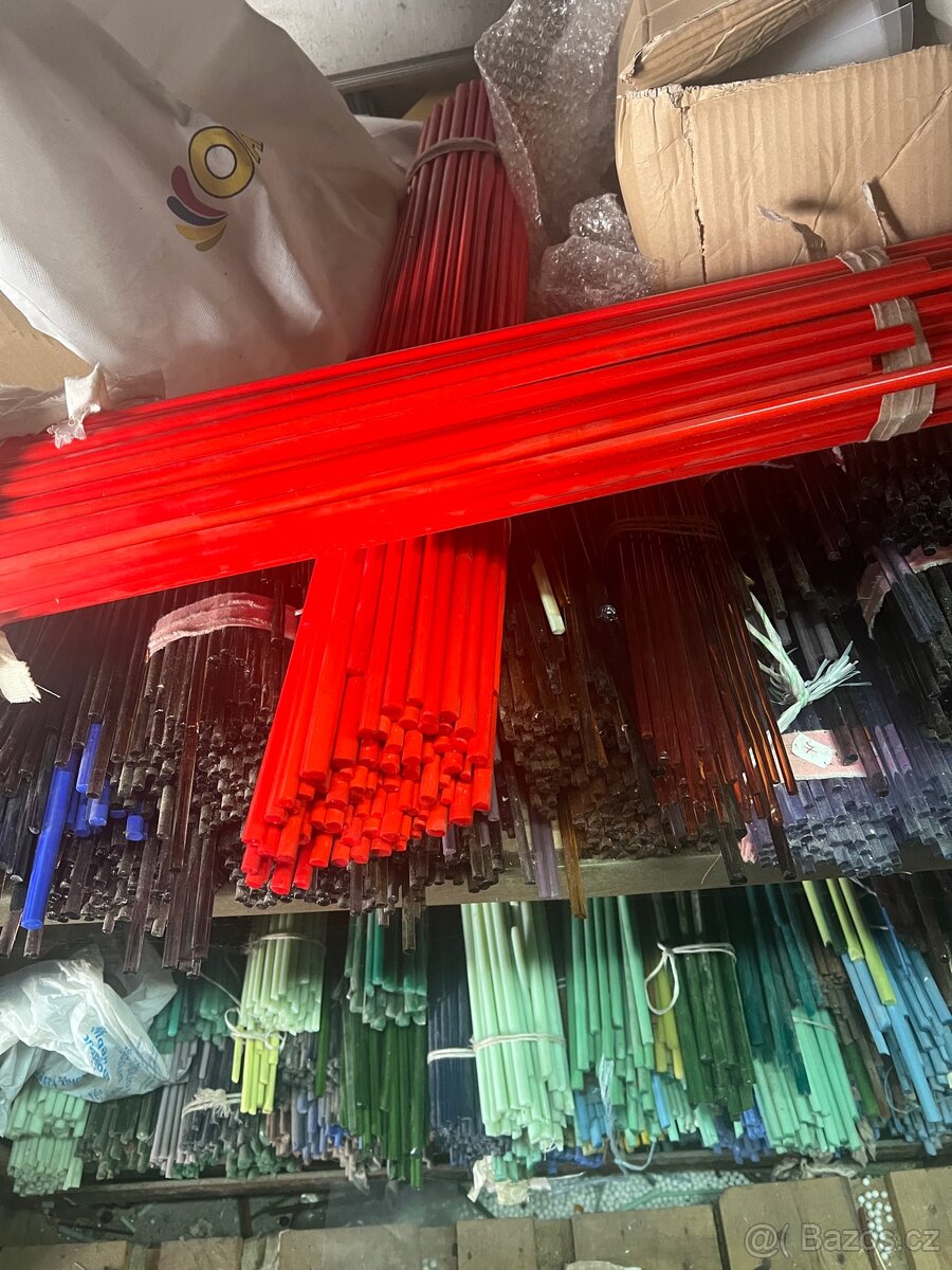 Skleněně tyče různé barvy - 3
