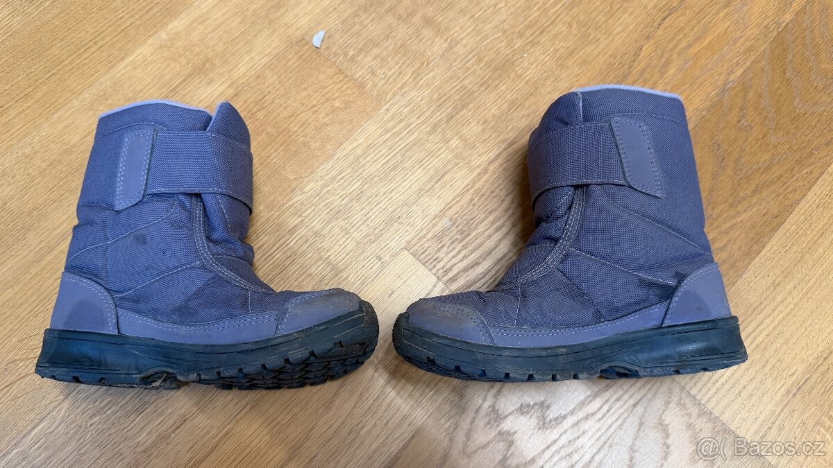 Dětské zimní boty, sněhule SH 100 Decathlon VEL 30 fialové - 3