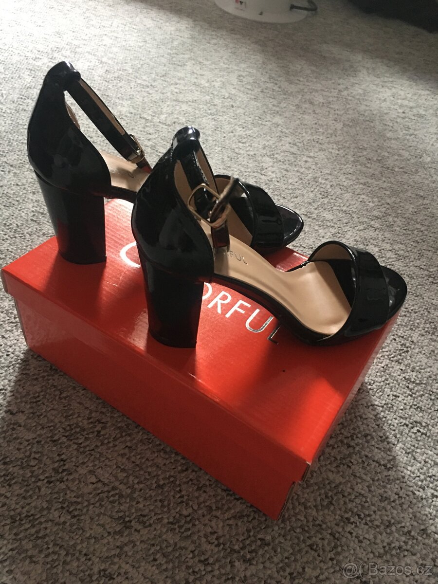 Páskové lodičky zn.Colorful vel.36 - 3