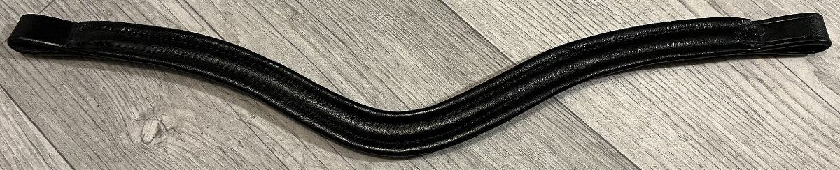 Čelenka k anglické uzdečce černá s bílo/modrou - 3