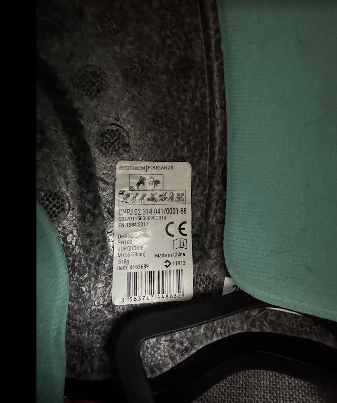 Dětská JEZDECKÁ PŘILBA 100 zeleno-tyrkysová - 3