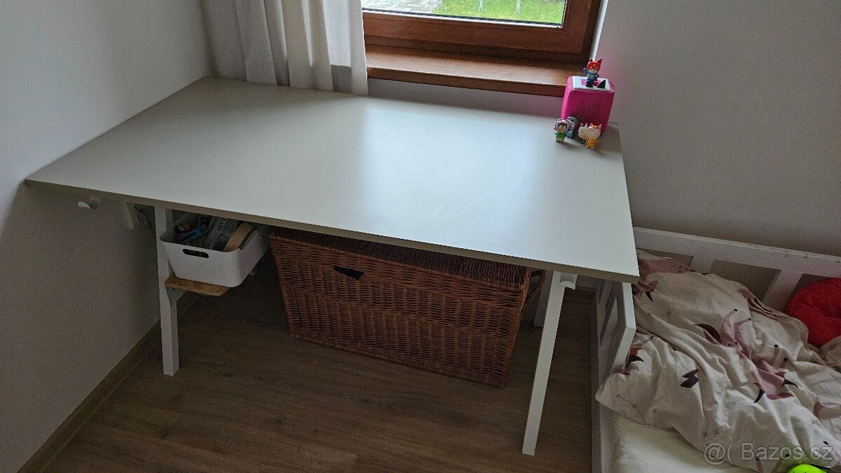 Stůl IKEA TROTTEN 140x80 béžová - 3