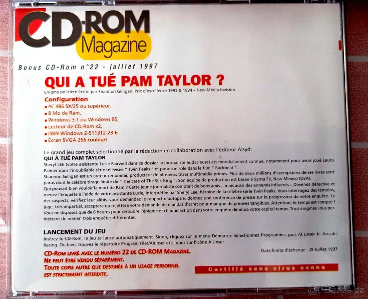 4x CD ROM" Kdo zabil Pam Taylor? ( 1997 - 3