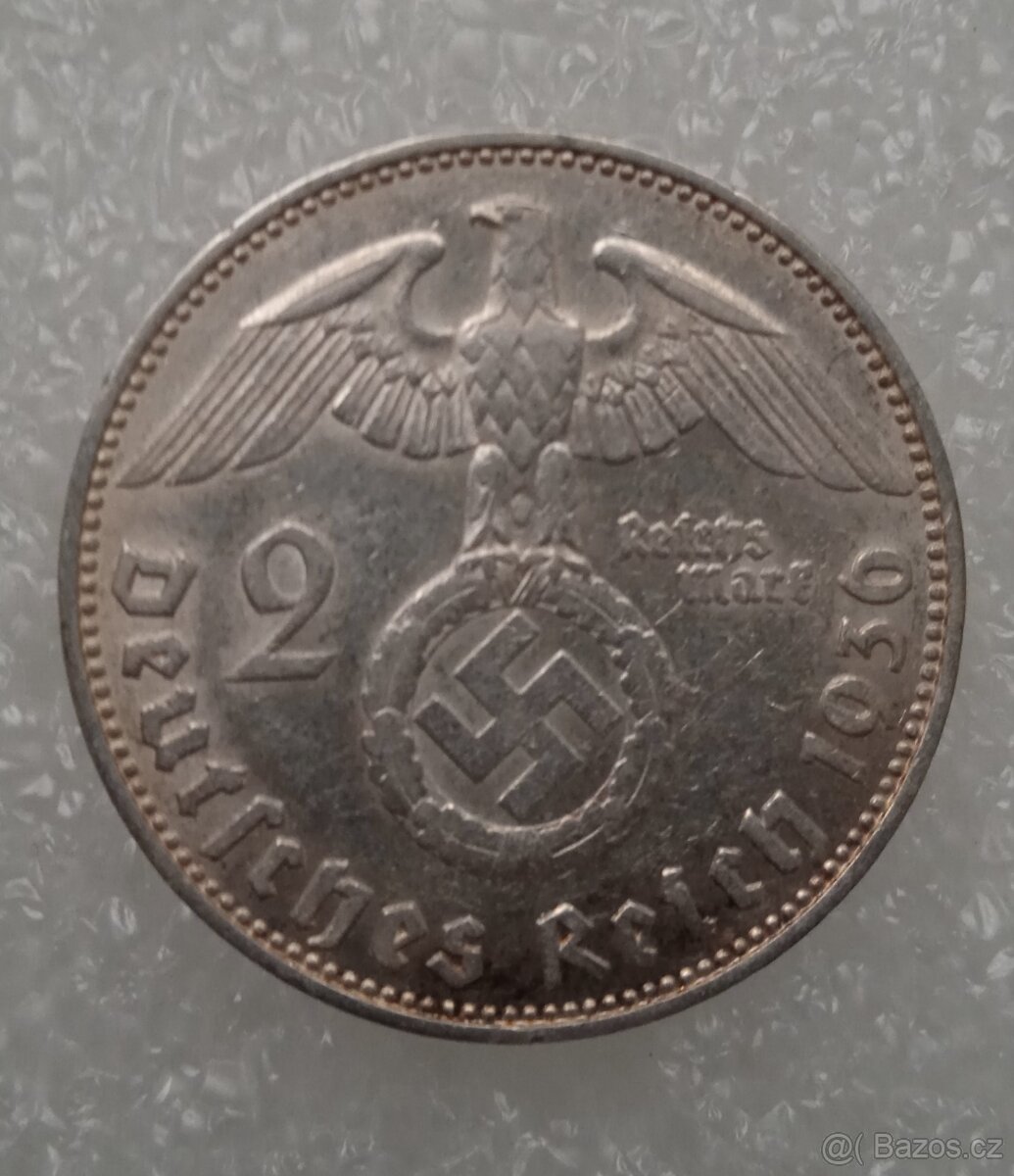2 Reichsmark 1936 J (Říšská 2 marka) - 3