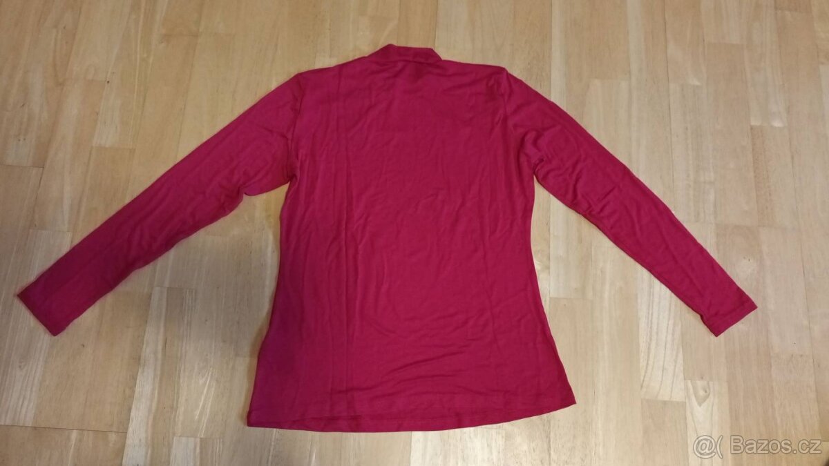 Růžové triko se stojáčkem Janina, vel. 40 - 3