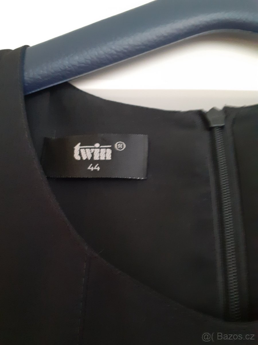 Dámské sváteční šaty antracitové barvy - 3