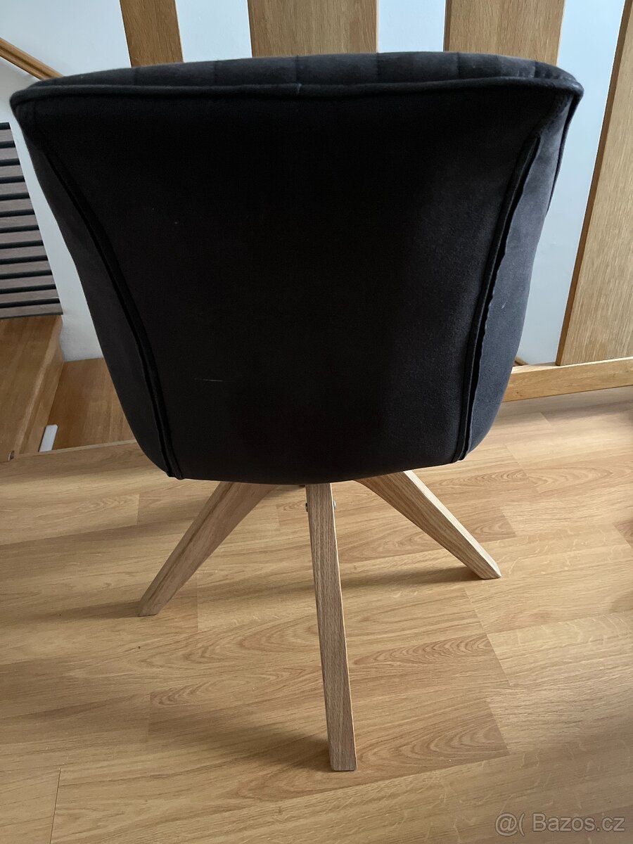 Otočná čalouněná židle - 3