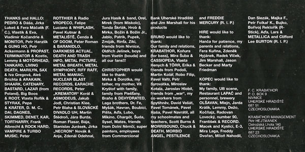 Kúpim orig.CD KRABATHOR - "Only Our Death Is Welcome... " - 3