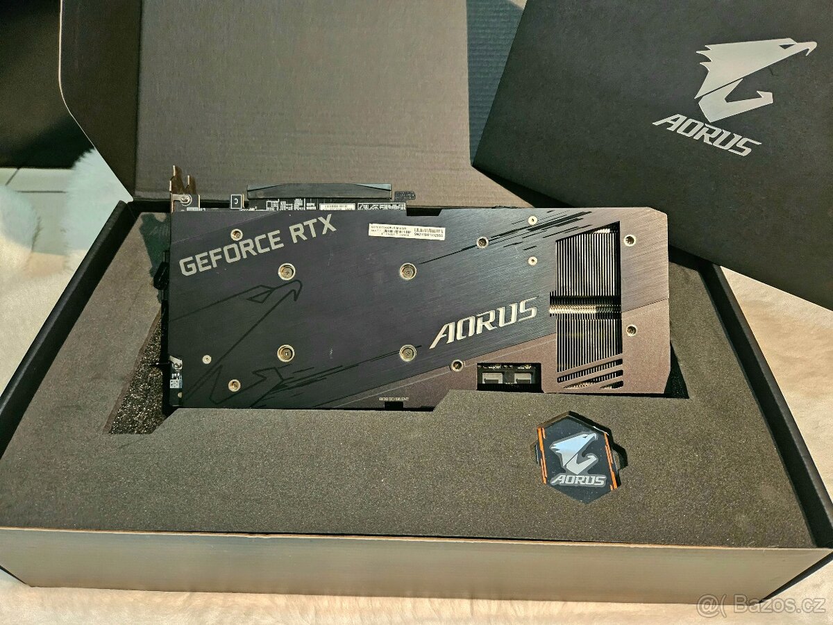GIGABYTE GeForce RTX 3070 AORUS MASTER 8GB- top stav, záruka - 3