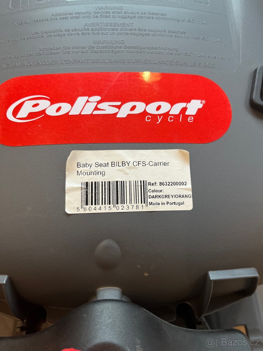 dětská sedačka na kolo na nosič - 3