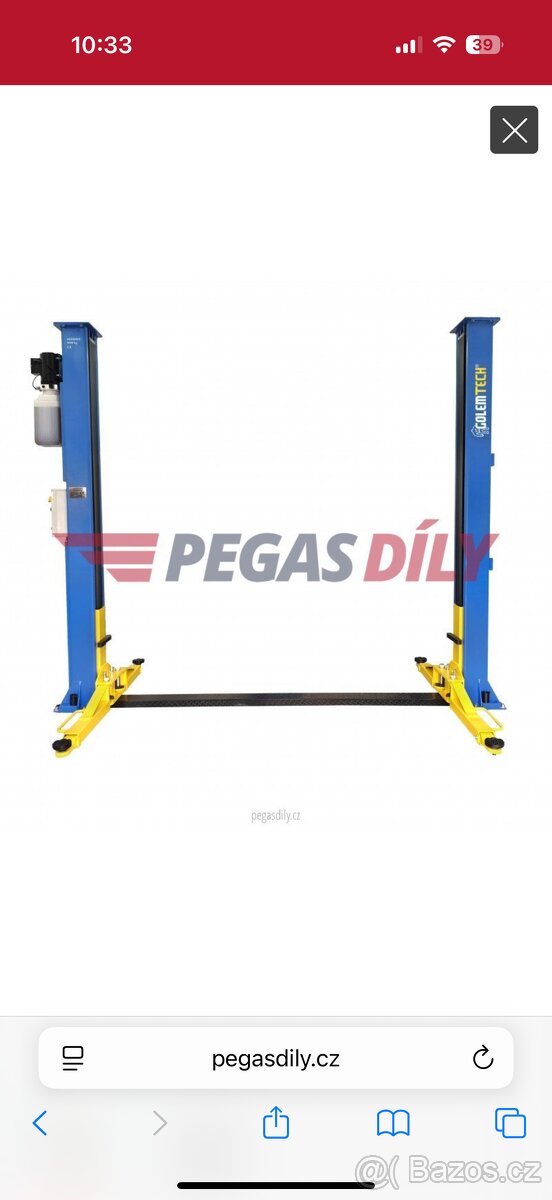 Dvousloupovy zvedák - 3