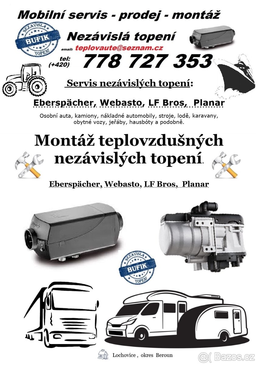 webasto air top 3500 ST 12 volt - 3