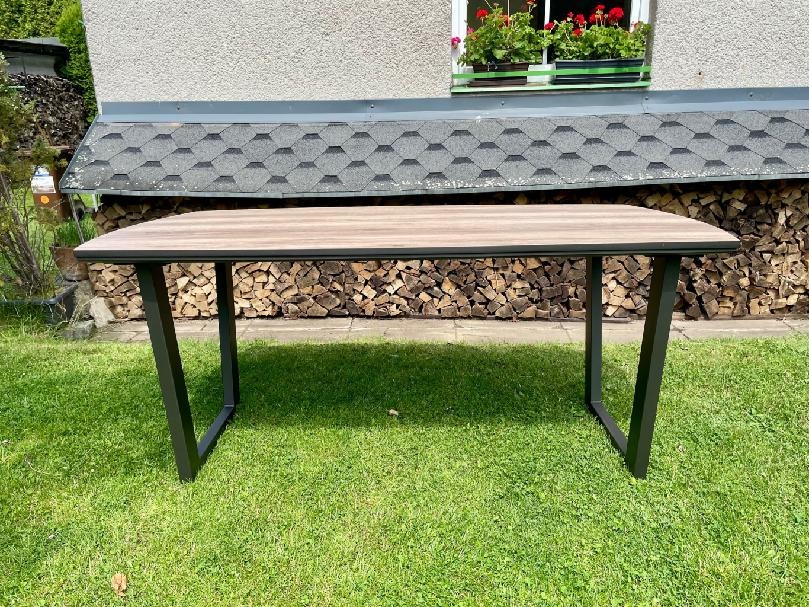 Jídelní stůl Copenhagen – světle šedý dekor, 180 × 95 cm - 3