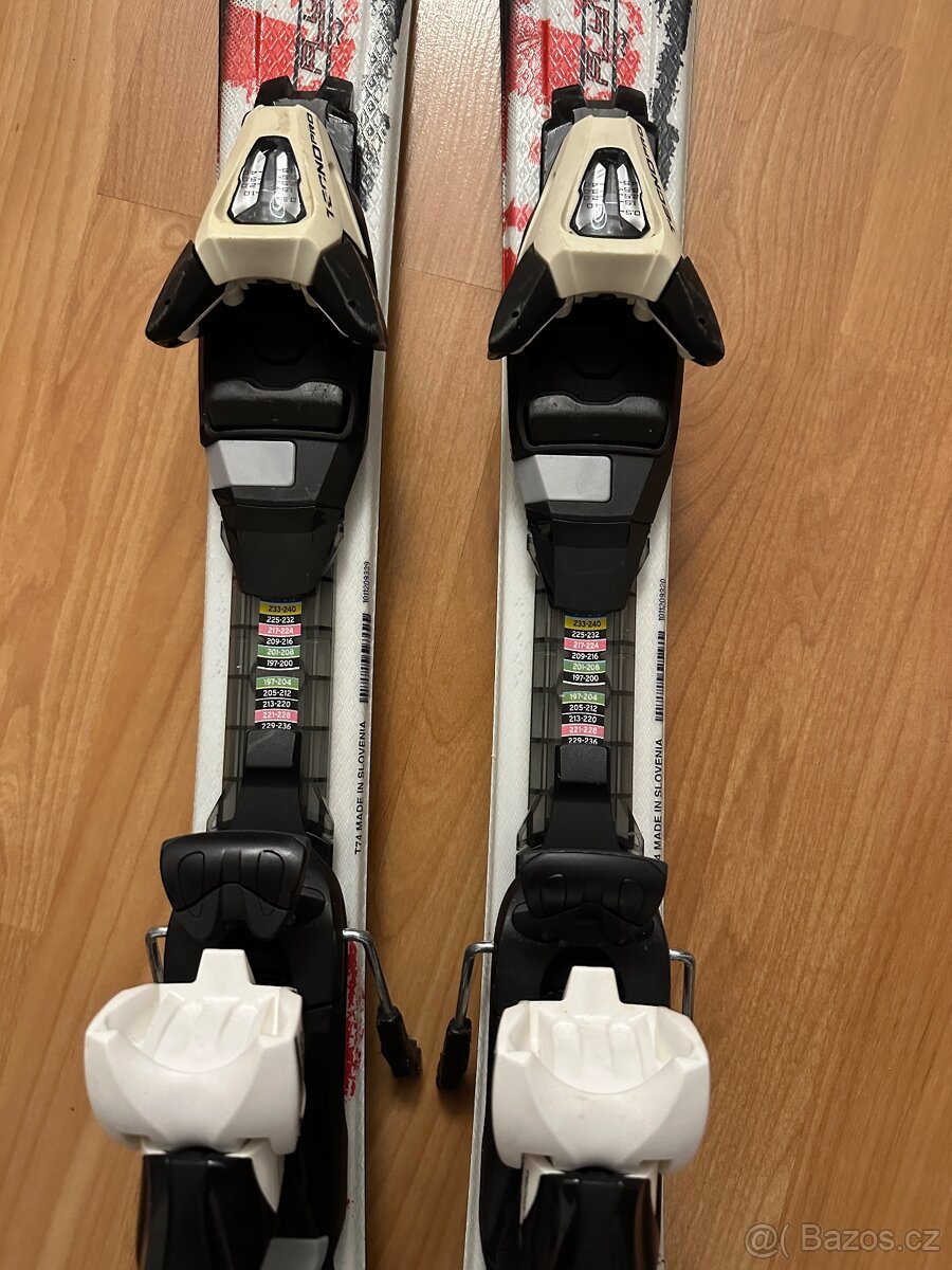 Dětské sjezdové lyže 90 cm, hole - 3