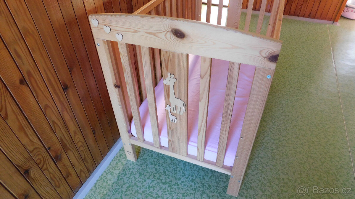 Dětská dřevěná postýlka - Oříšek - 3