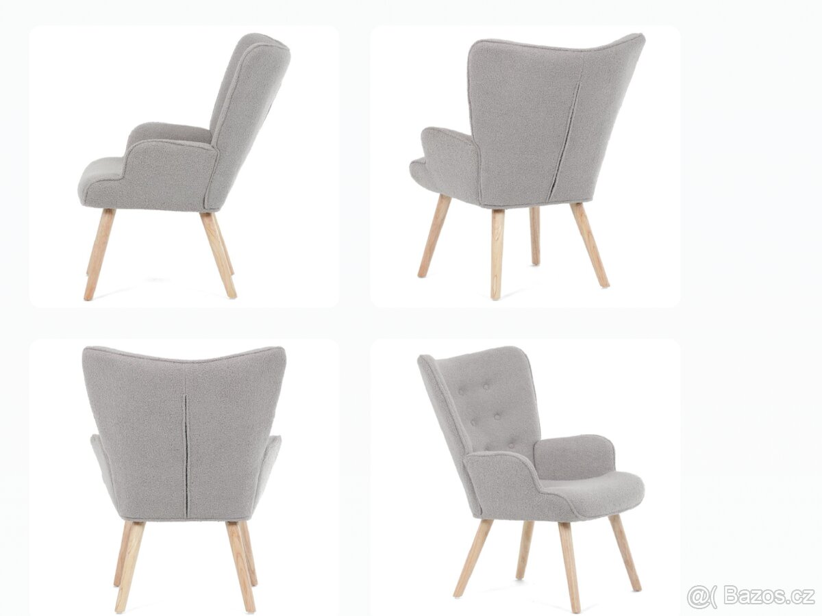 Křeslo + taburet. - 3