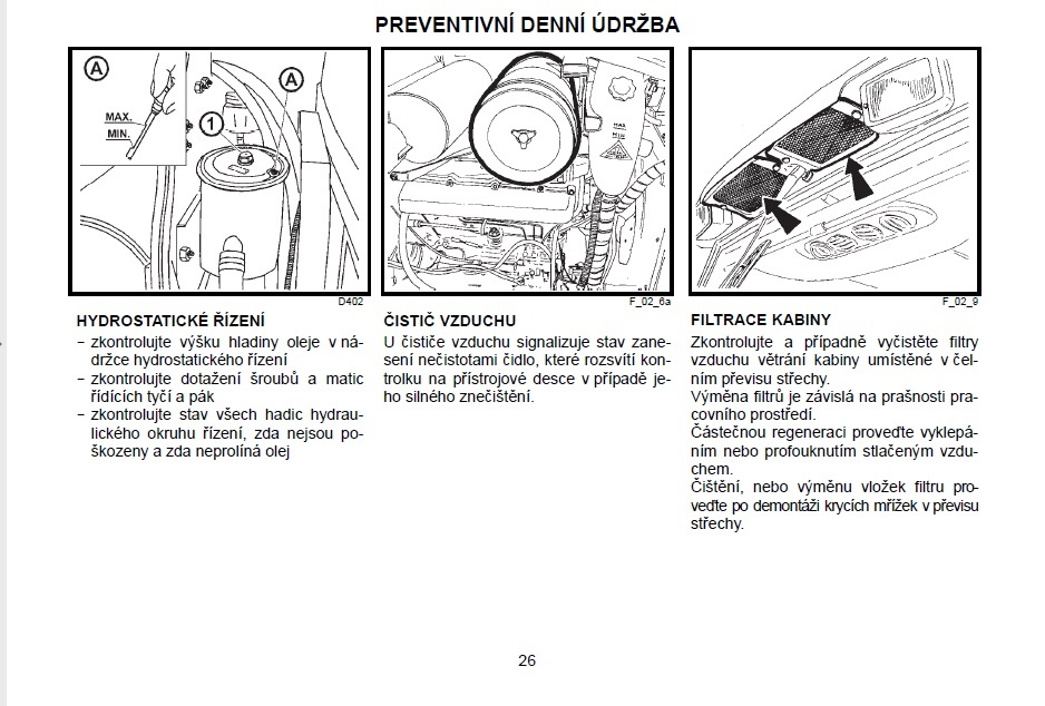 Prodám návod k obsluze a údržbě Zetor Forterra HSX 100-140 - 3