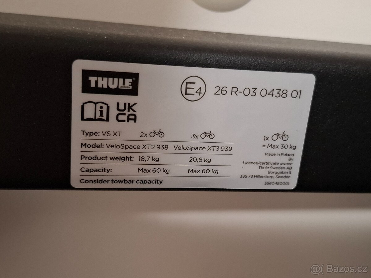 Nosič kol THULE - 3