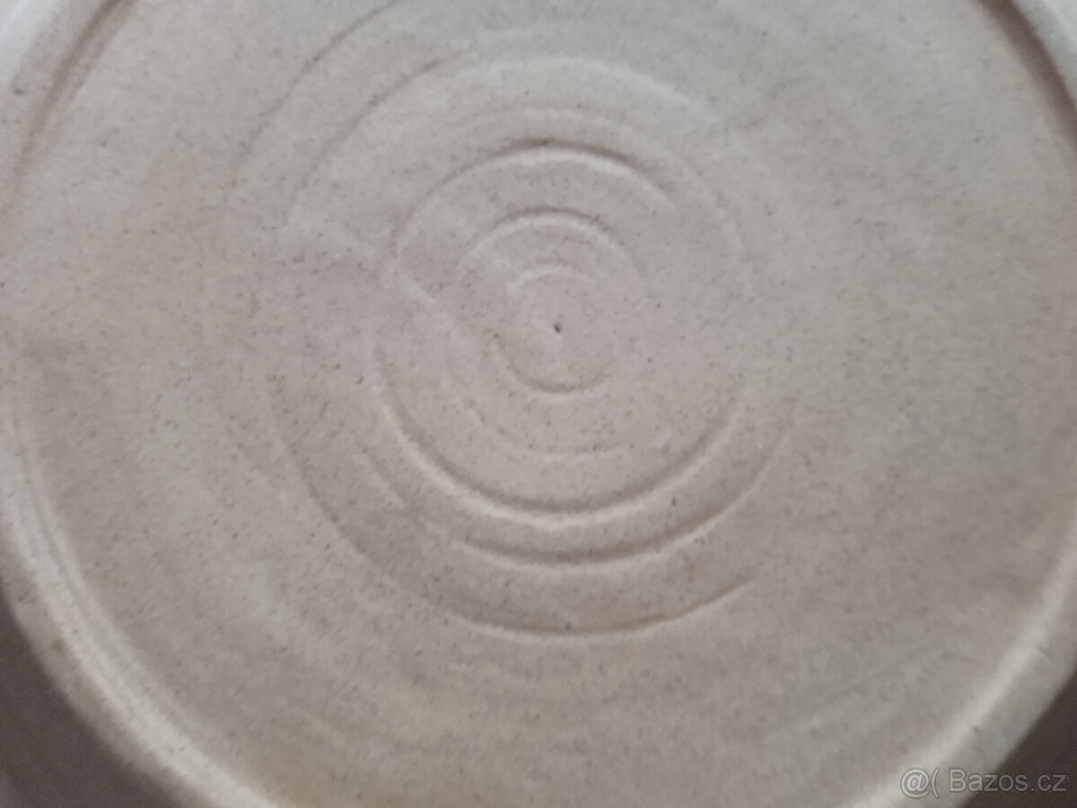 Keramický talíř + svícen - 3