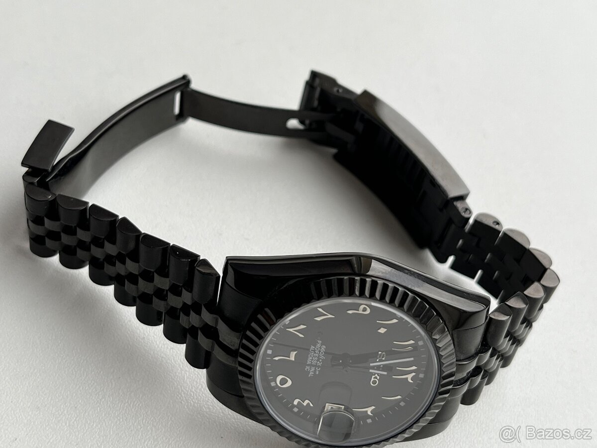 Seiko 4R35B- automaticke hodiky MOD/ custom build, cerne pro - 3