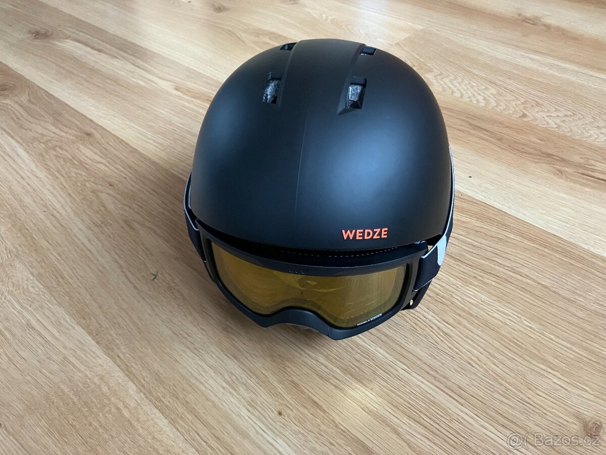 Lyžařská helma WEDZE s brýlemi vel.53-56cm - 3