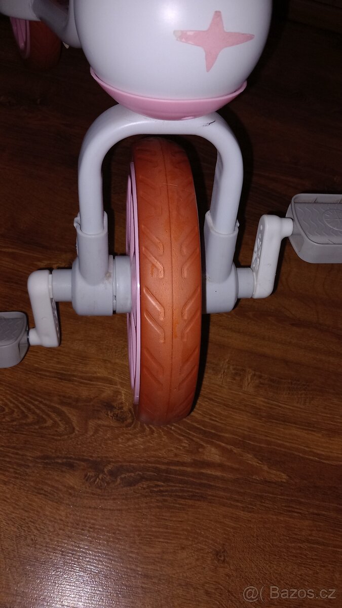 Dětské odrážedlo s pedály 4v1 růžové - 3