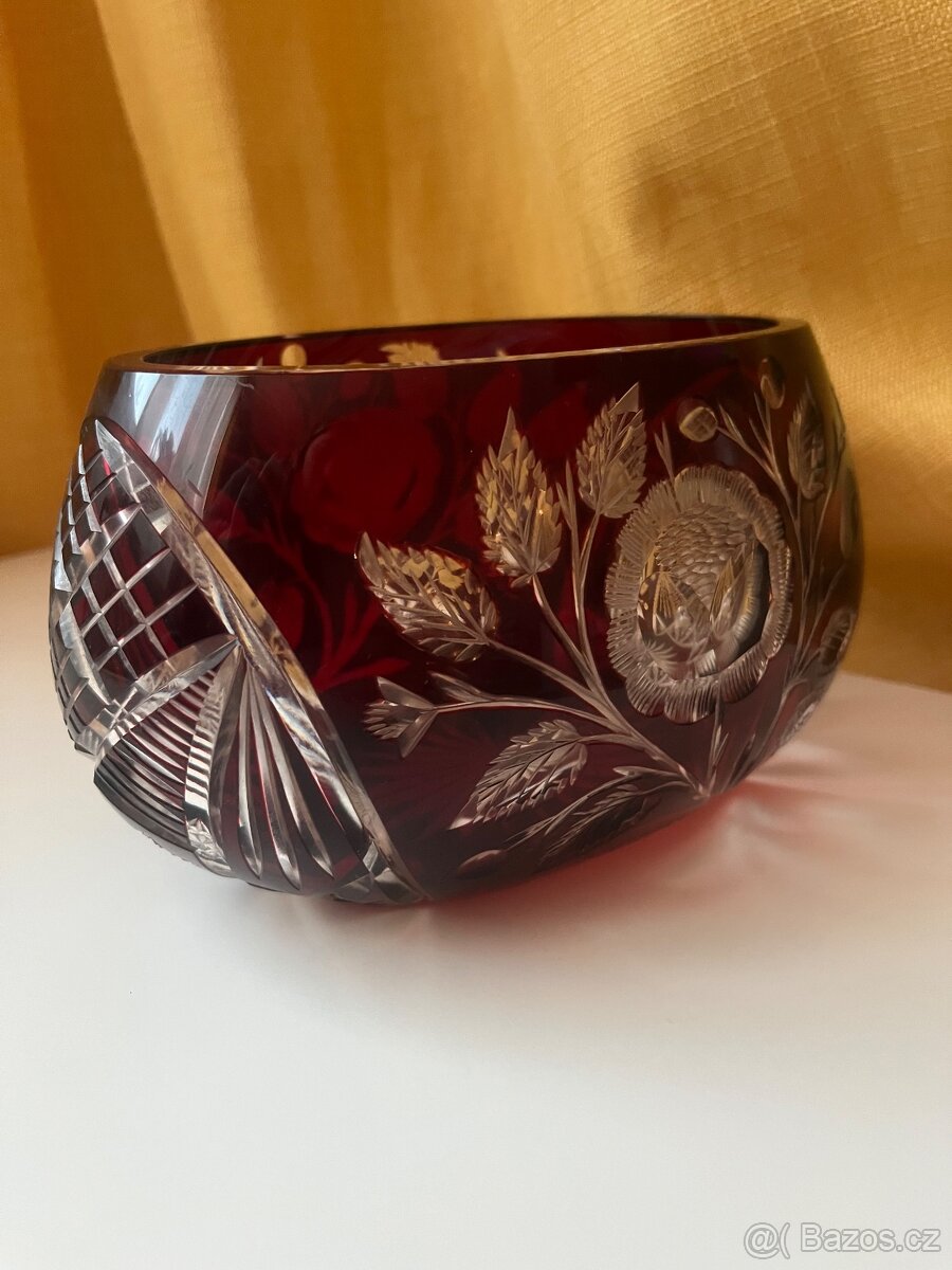 Rubínový koš / mísa - 3