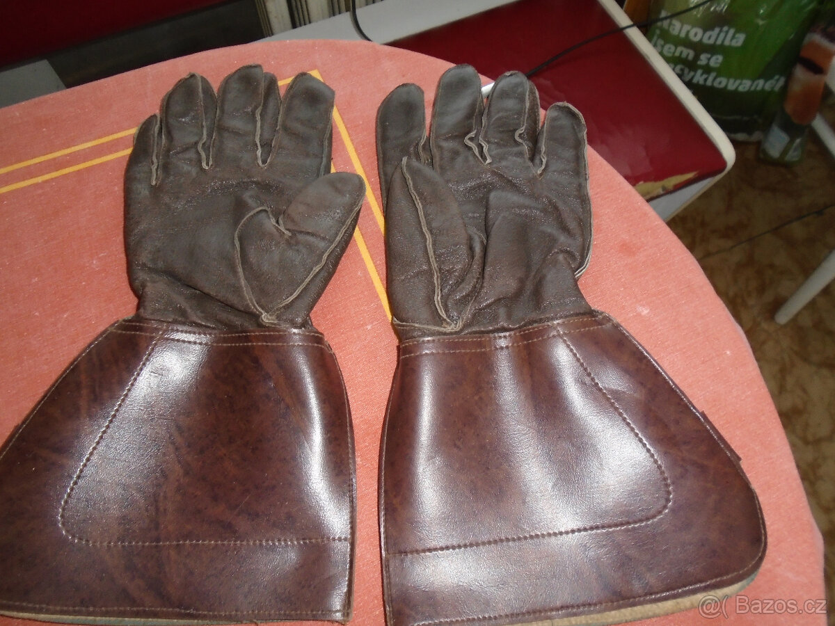 Prodám nové retro motorukavice,ochranné rukavice,bundu - 3