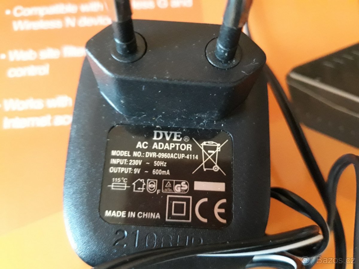 adaptér AC, nabíječka, anténa k wifi routeru - 3