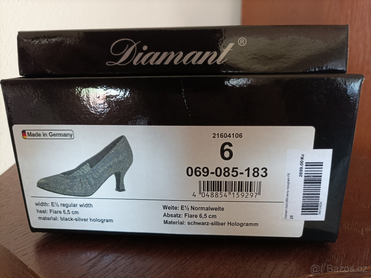 Dámské taneční boty na standard Diamant vel.6 - ZÁNOVNÍ - 3