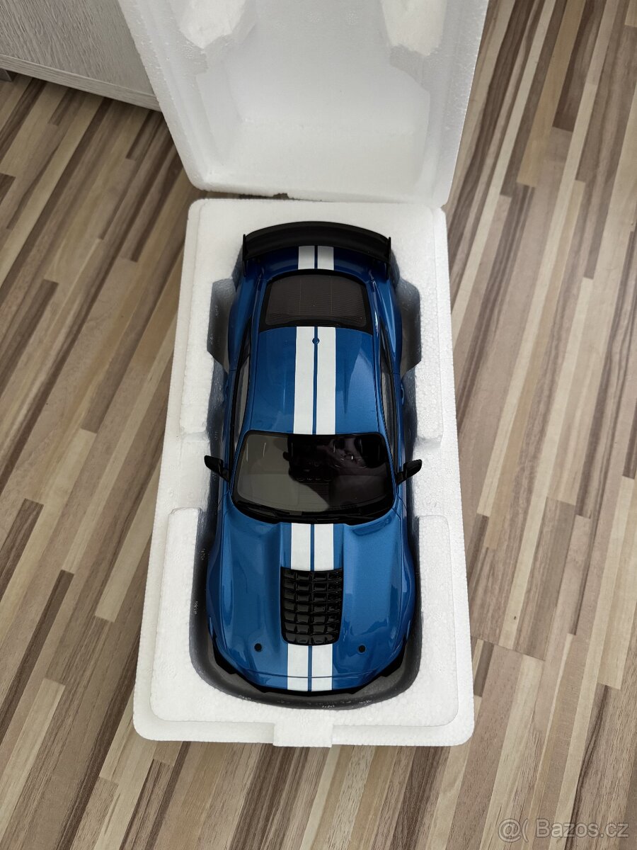 Ford Mustang Shelby GT 500 Blue GT Spirit 1/18 - 3