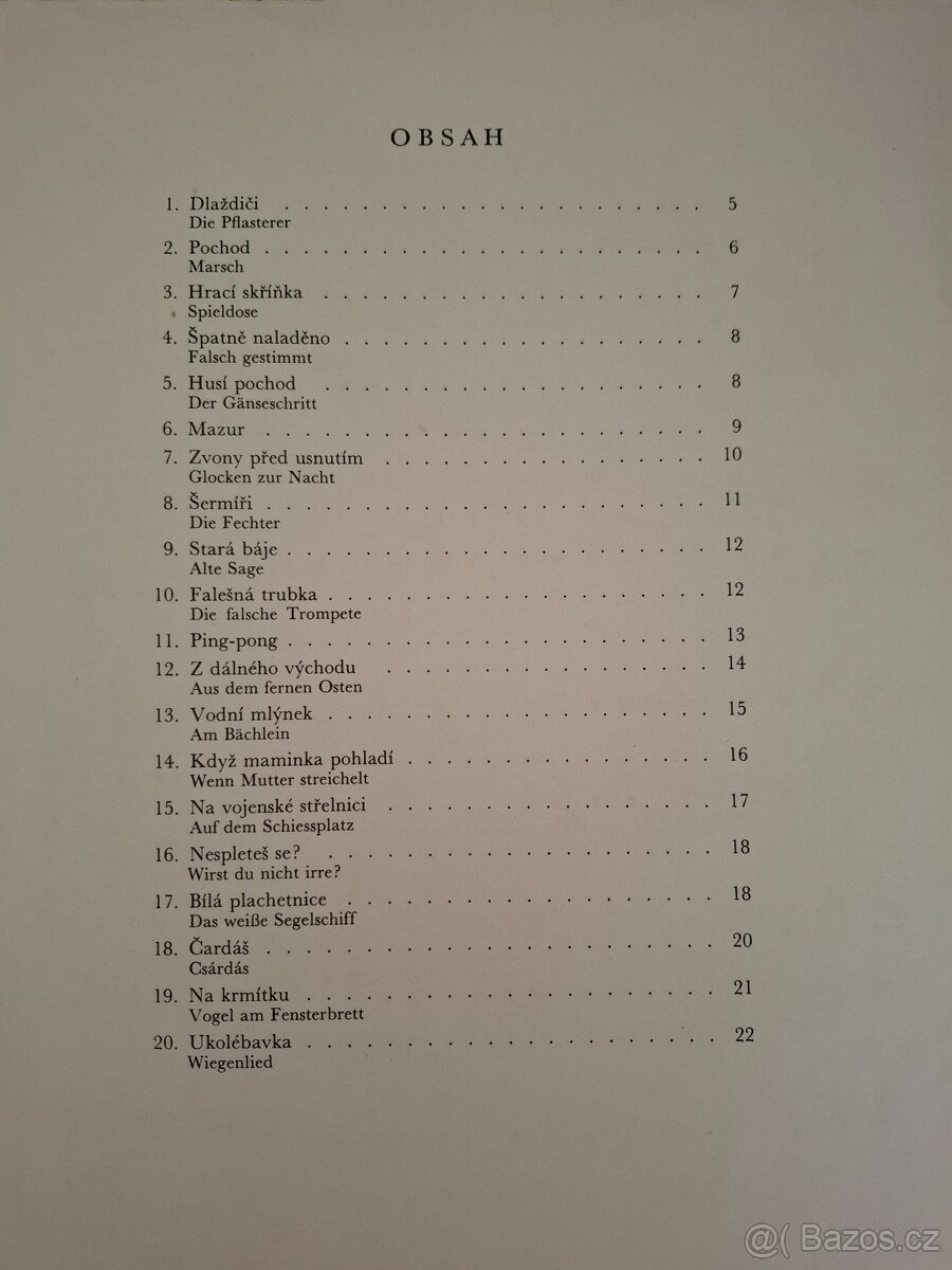 20 klavírních skladeb - 3