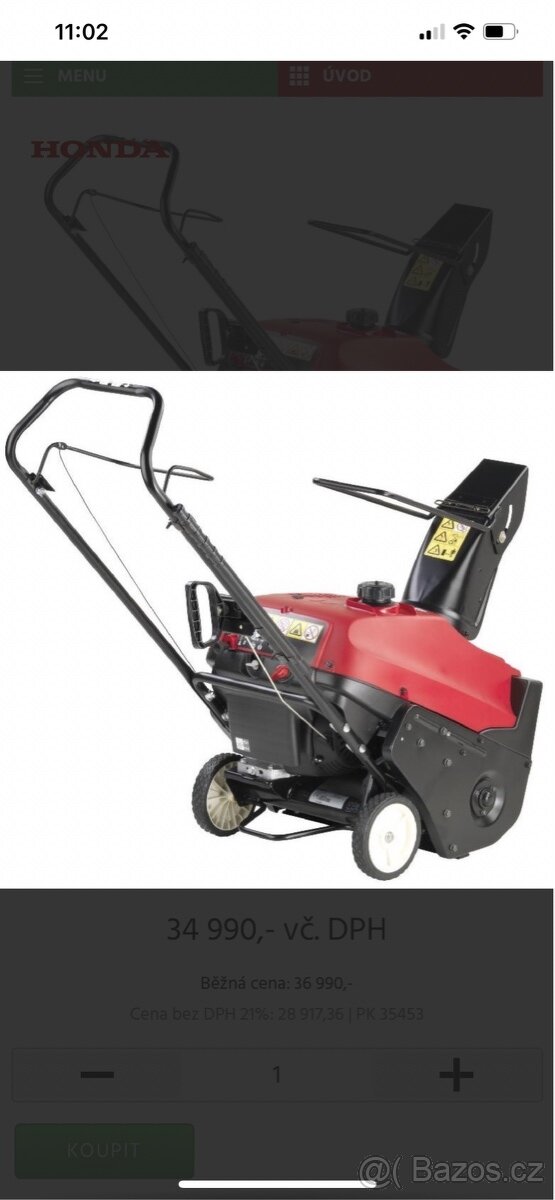 sněhová freza Honda hs550 - 3