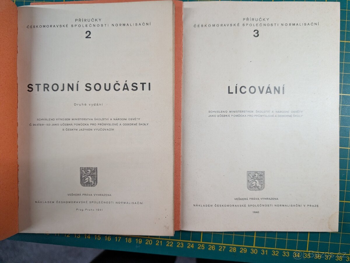 Strojní součásti, lícování, 1940 a 1941 - 3