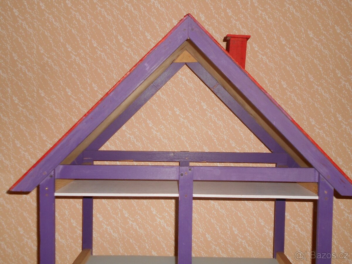 Domeček dřevěný pro panenky Barbie. - 3