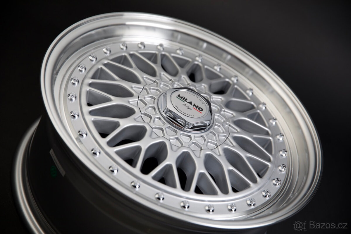 Alu kola 16" 4x100/108 Riccardo silver/gold - 3