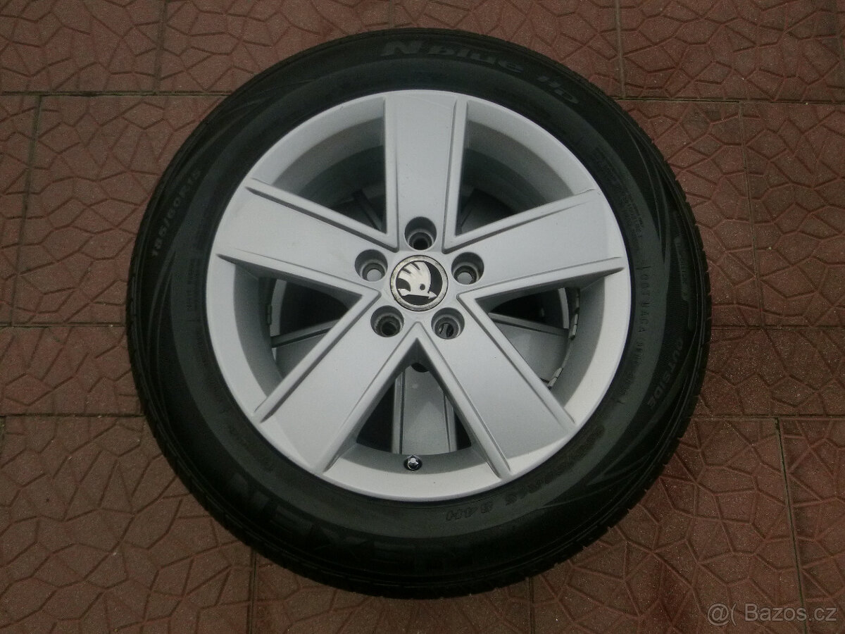 Letní alu originál Škoda Rapid / Fabia III 5x100 6Jx15 ET38 - 3