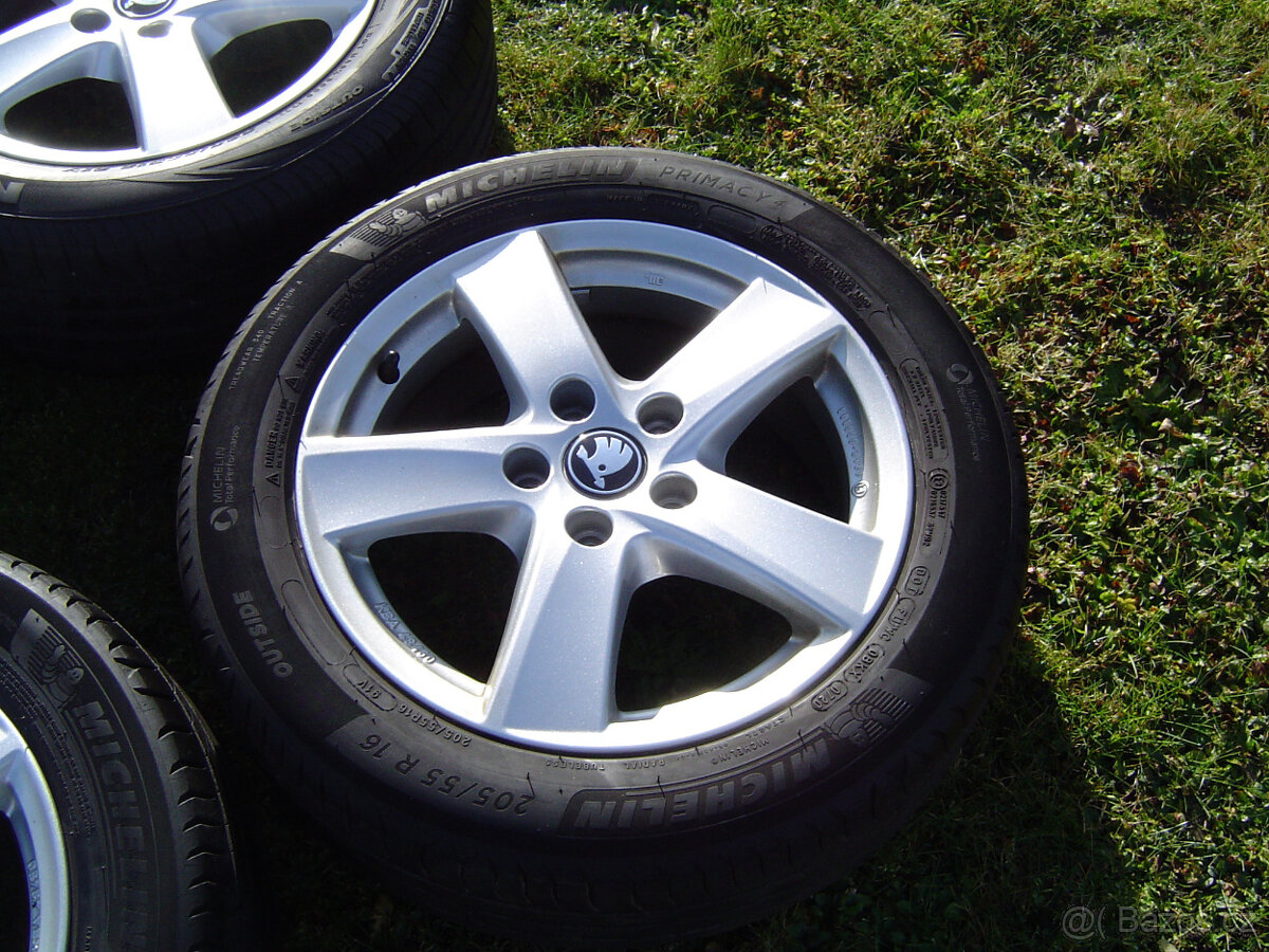 4XLETNÍ HLINÍKOVÁ KOLA ŠKODA OCTAVIA III,II 205/55 R16 .. - 3
