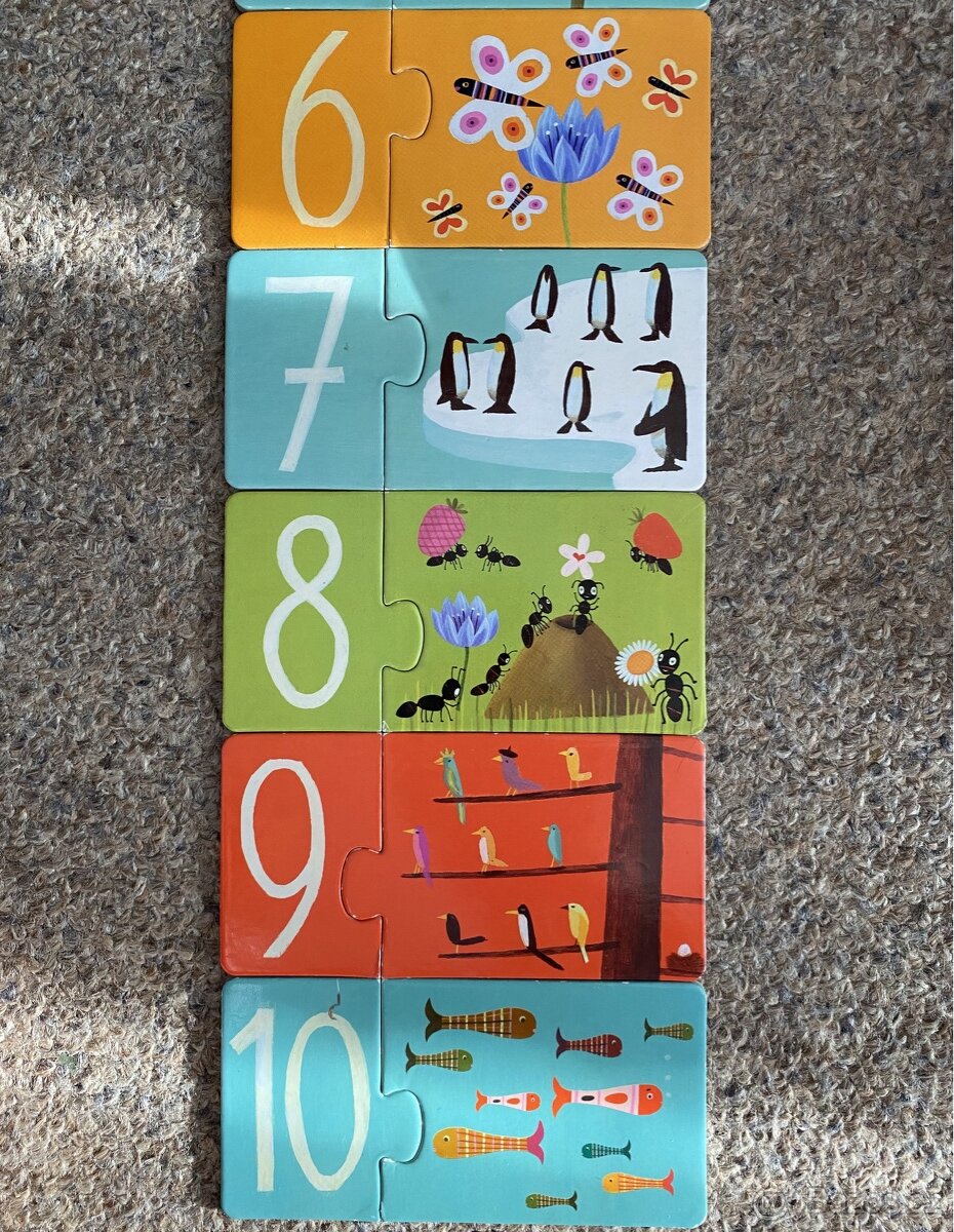 Puzzle - DUO ČÍSLA - DJECO - výborný stav - 3