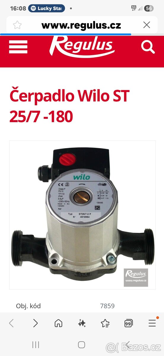 Čerpadlo willo ST25/7 3p - 3