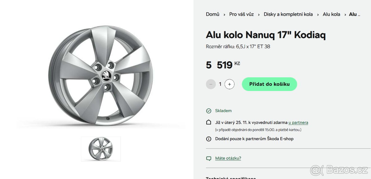 Nová Alu kola TRISULI 17“ Kodiaq - 3