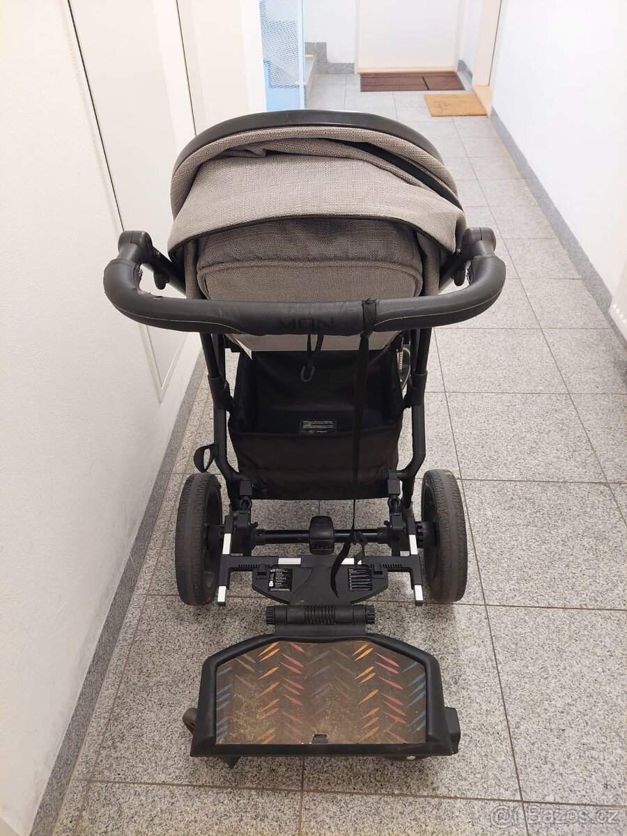 Kočárek Moon - kompletní set s korbičkou - 3