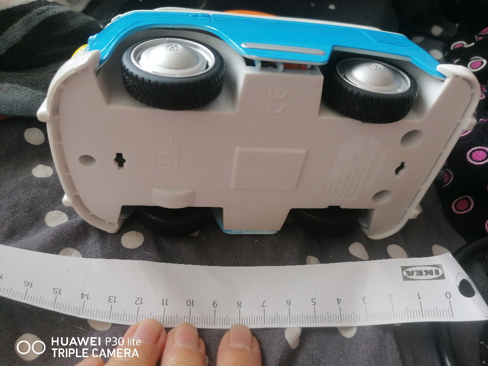 retro hračka auto Volkswagen Bus modrý. autobus vw hračka. 6 - 3